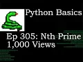 Python Basics Nth Prime 1000 Views