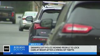 Swampscott police remind people to lock cars at night after several thefts
