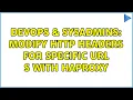 DevOps SysAdmins Modify http headers for specific URL s with HAProxy 2 Solutions