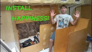Building my steel sailing yacht Ep.59 INSTALLING Galley cabinets 😀HAPPINESS!