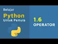 Belajar Python Untuk Pemula 1 6 OPERATOR
