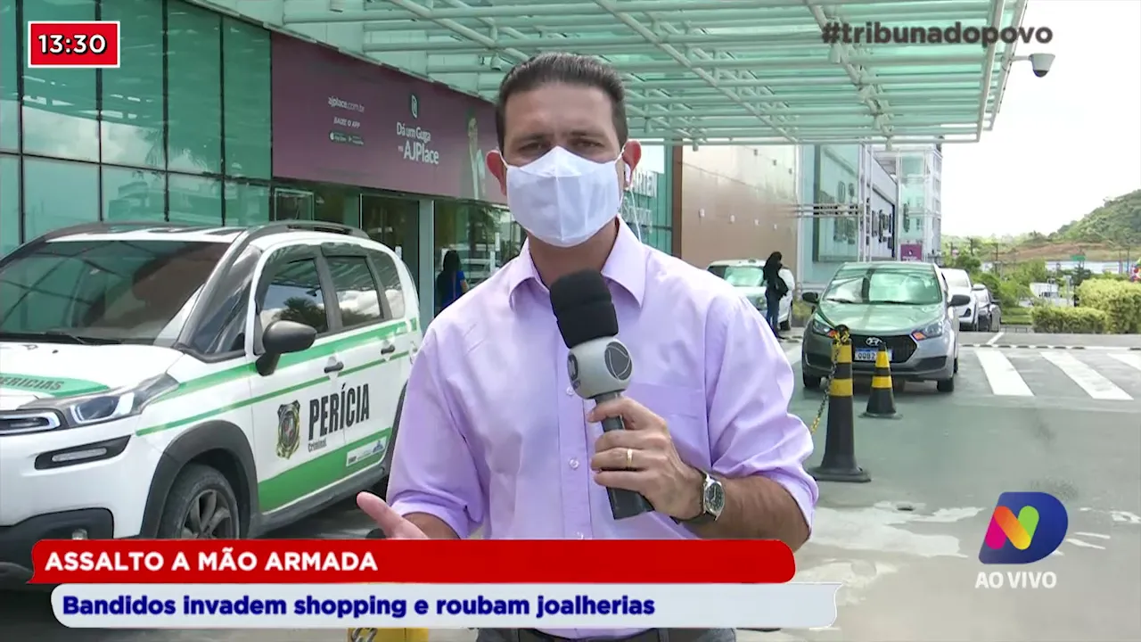 Assalto a mão armada: Bandidos invadem Shopping e roubam joalherias