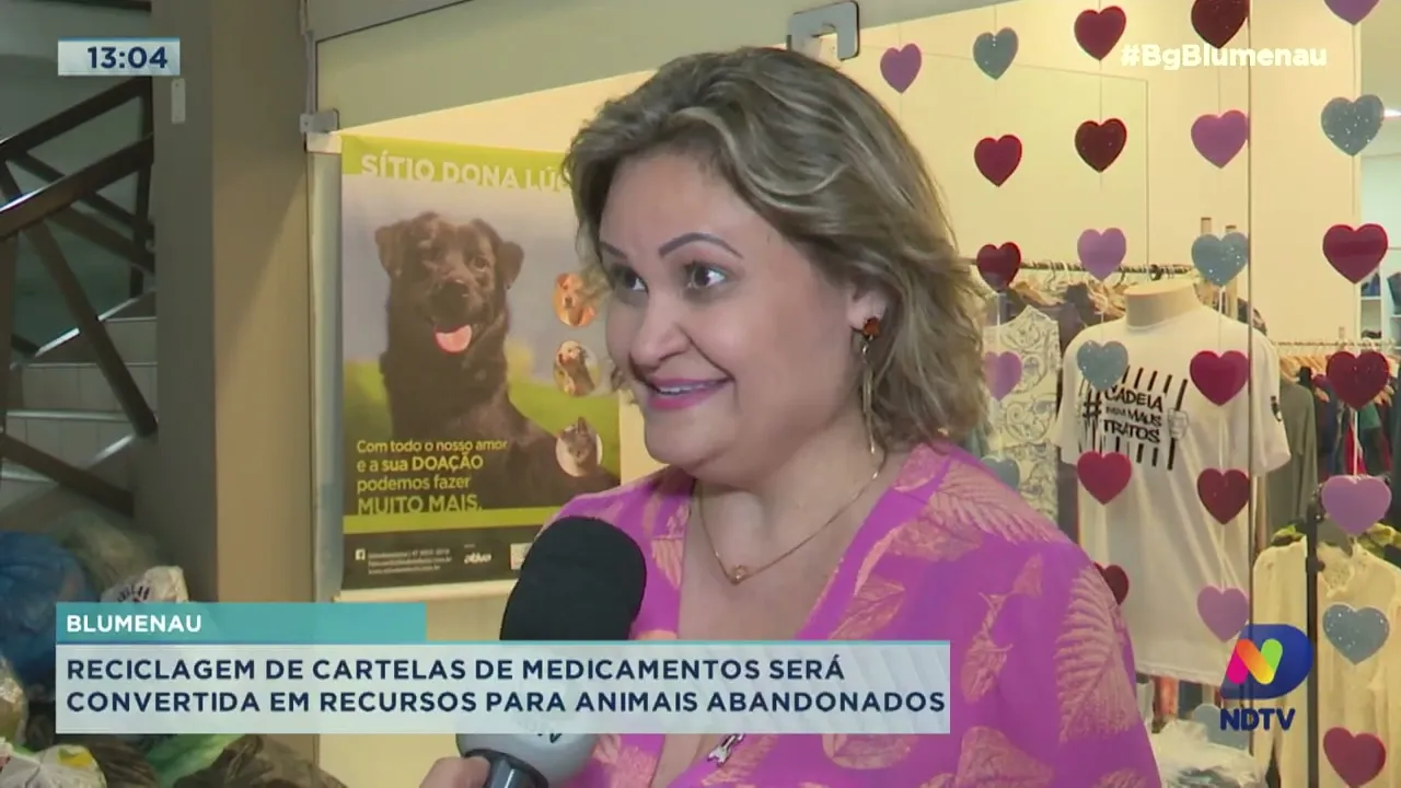 Reciclagem será convertida em recursos financeiros para ajudar animais abandonados de Blumenau