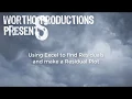 Using Excel to find residuals and create a Residual Plot
