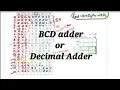 BCD Adder Decimal Adder Design BCD adder using Parallel adder PYQ AKTU DE DSD DLD