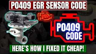 P0409 EGR Sensor Code - Here s How I Fixed It Cheap