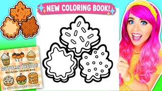 Coloring My Autumn Treats Coloring Book 🍁 Maple Sugar Cookies + Fan Mail 💌 Ohuhu Alcohol Markers