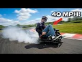 I Bought An OVERPOWERED Drift Kart 40 MPH Razor Crazy Kart Build