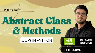 1 10 20 Abstract Class Methods OOPs in Python Hindi