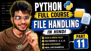 Python File Handling Explained in Hindi Read Write Append Files Python Full Course Part 11