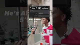 Speed S Height Officially Gets Revealed Ishowspeed Height Croatia Shorts Youtube Recommended 