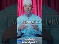 Advanced JavaScript Tutorial Part 1