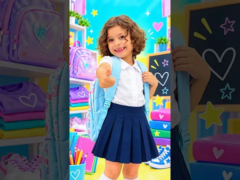 Back to School Shopping with Neva! 🎒✏️📚 #shorts