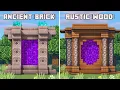 Minecraft 5 Nether Portal Design - Tutorial Relaxing TUTORIAL