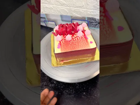 Mirror glaze cake #cake #cakedecorating #shortsfeed