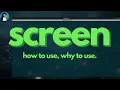 How and Why to Use Screen on Linux