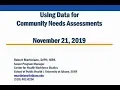 Using Data for Community Needs Assessments
