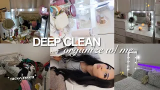 deep cleaning organizing my messy room 12 days of vlogmas day 4