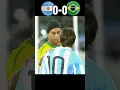 Download Lagu Argentina VS Brazil 2010 Messi Shocked Ronaldinho Neymar World Cup 🔥 #youtube #football #shorts