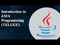 Java Introduction in Telugu java tutorials CSE IT Tutorials