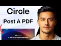 How to Post a PDF in Circle so Step by Step Tutorial