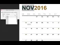 Word - Calendar Template Creating and Using