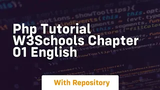 Php tutorial w3schools chapter 01 english