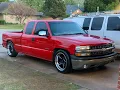NBS Chevy Silverado With Drop on Cosmis Wheels