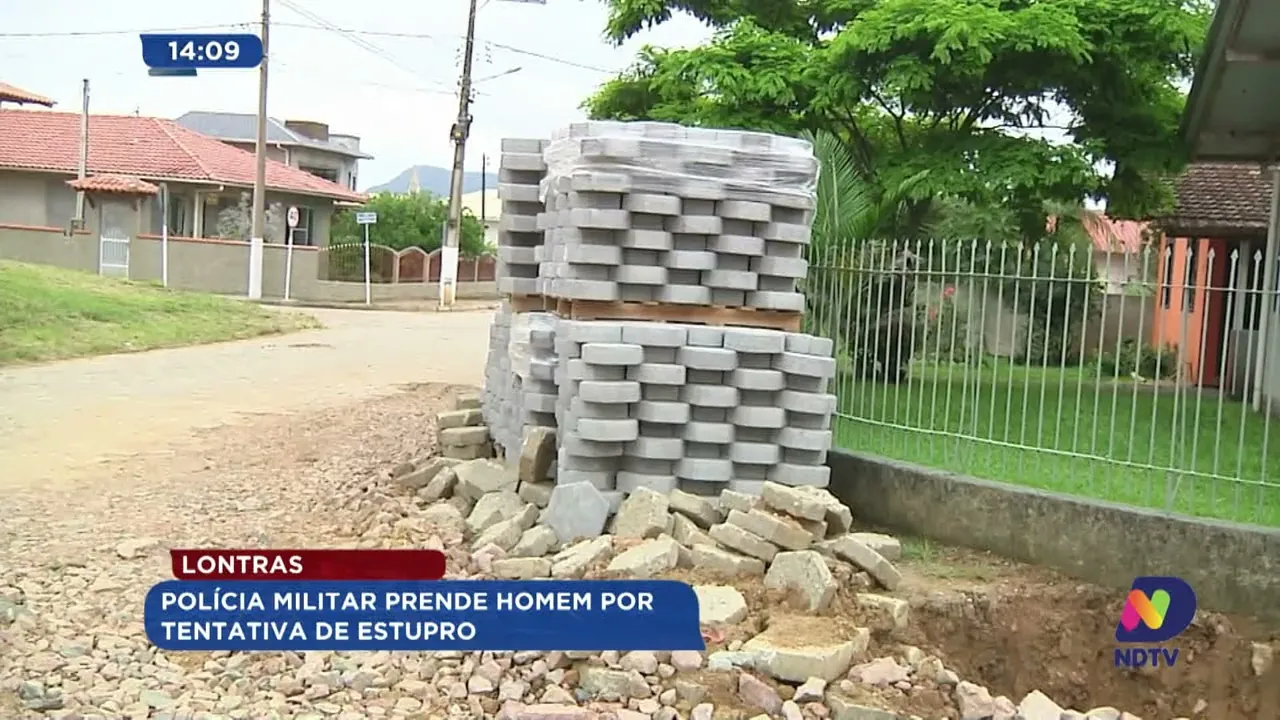 A Polícia Militar de Lontras prendeu um homem de 34 anos por tentativa de estupro