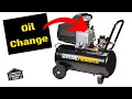 HARBOR FREIGHT CENTRAL PNEUMATIC 8 GALLON 2HP AIR COMPRESSOR - Oil Change And Form A Funnel Tool