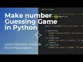 Python Number game tutorial Python random tutorial