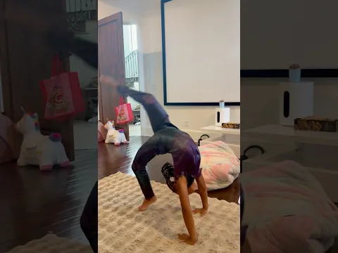 Mom challenged her daughter to land the HARDEST tumbling skill… 😳 ⭐ #shorts #gymnast #cheerleader