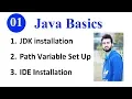 01 Java Basic Programming JDK installation Path Variable Set Up IDE Installation 2019