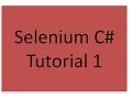 Selenium C Tutorial 1