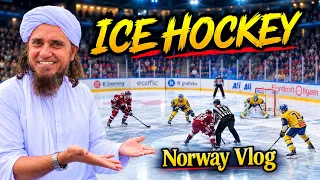 Norway Ki Baraf Par Ice Hockey Aur Desi Nashta | Mufti Tariq Masood Olso Travel Vlog