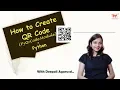 How to generate QR Code using Python PyQrCode Module in Python Quiz Q8 Hindi