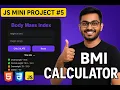 BMI Calculator Using JavaScript Mini Project JS Tutorial
