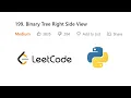 Binary Tree Right Side View Binary Tree Left Side View Leetcode Python DSA Cracker Sheet