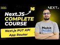 NextJS Tutorial - PUT Method Backend and Frontend