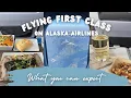 Flying First Class on Alaska Airlines - what you can expect for food seating and more