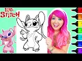 Coloring Angel Lilo Stitch Coloring Page Ohuhu Paint Markers