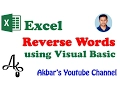 How To create Reverse Text Formula in Excel using VB Code