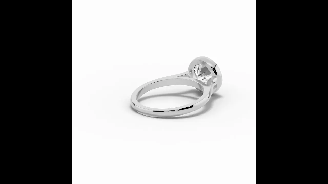 Round Lumière Bezel Solitaire