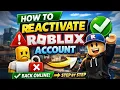 How To Reactivate Roblox Account On Mobile