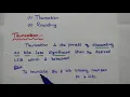 Quantization - Truncation and Rounding Methods