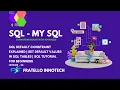 SQL DEFAULT Constraint Explained Set Default Values in SQL Tables SQL Tutorial for Beginners