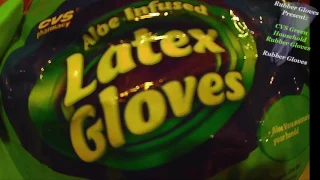 CVS Green Household Rubber Gloves ASMR