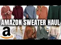 HUGE Cozy Sweaters Try-On Haul Review from Amazon