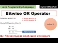 Bitwise OR Operator in Java Java Programming Language Java