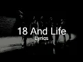 Skid Row - 18 And Life (Lyrics)